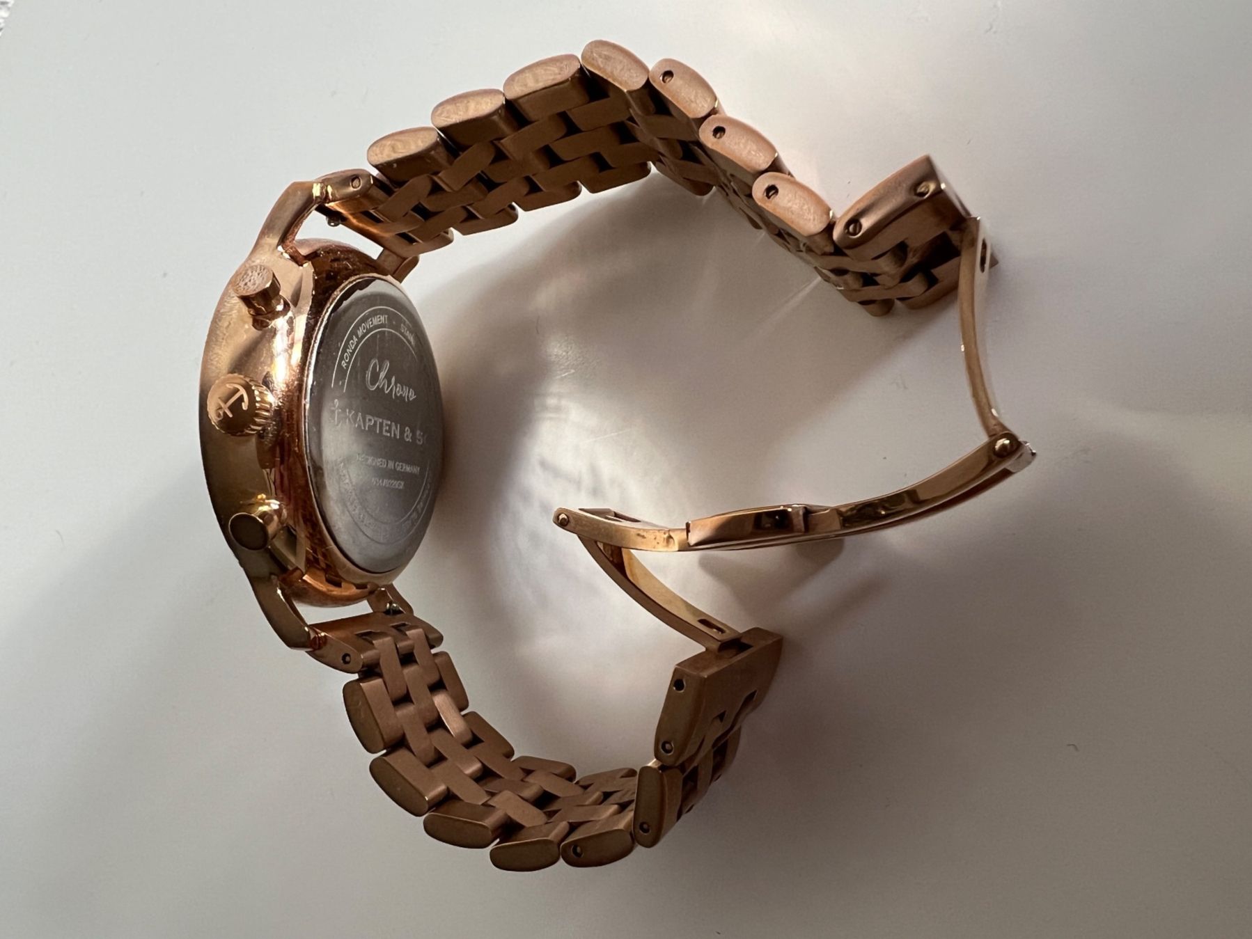 Kapten & Son Orologi: Kapten & Son Chrono Uhr Roségold – Usato da Naters venduto da powerlara_ 1