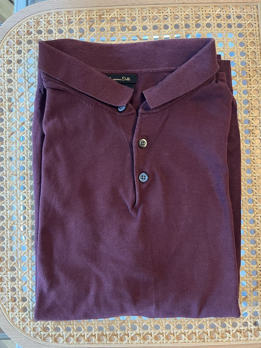 Massimo Dutti Polo-Shirts: Poloshirt, bordeaux rot, Gr. M, Massimo Dutti – Gebraucht aus St. Gallen von Gloom22 3