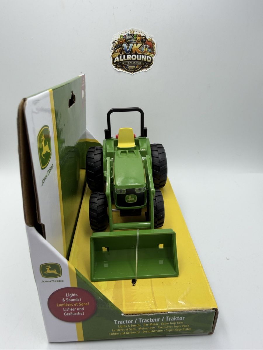 Giocattoli: John Deere Traktor mit Frontlader neu in Verpackung – Nuovo e nell'imballaggio originale da Emmen venduto da VK-Allround 3