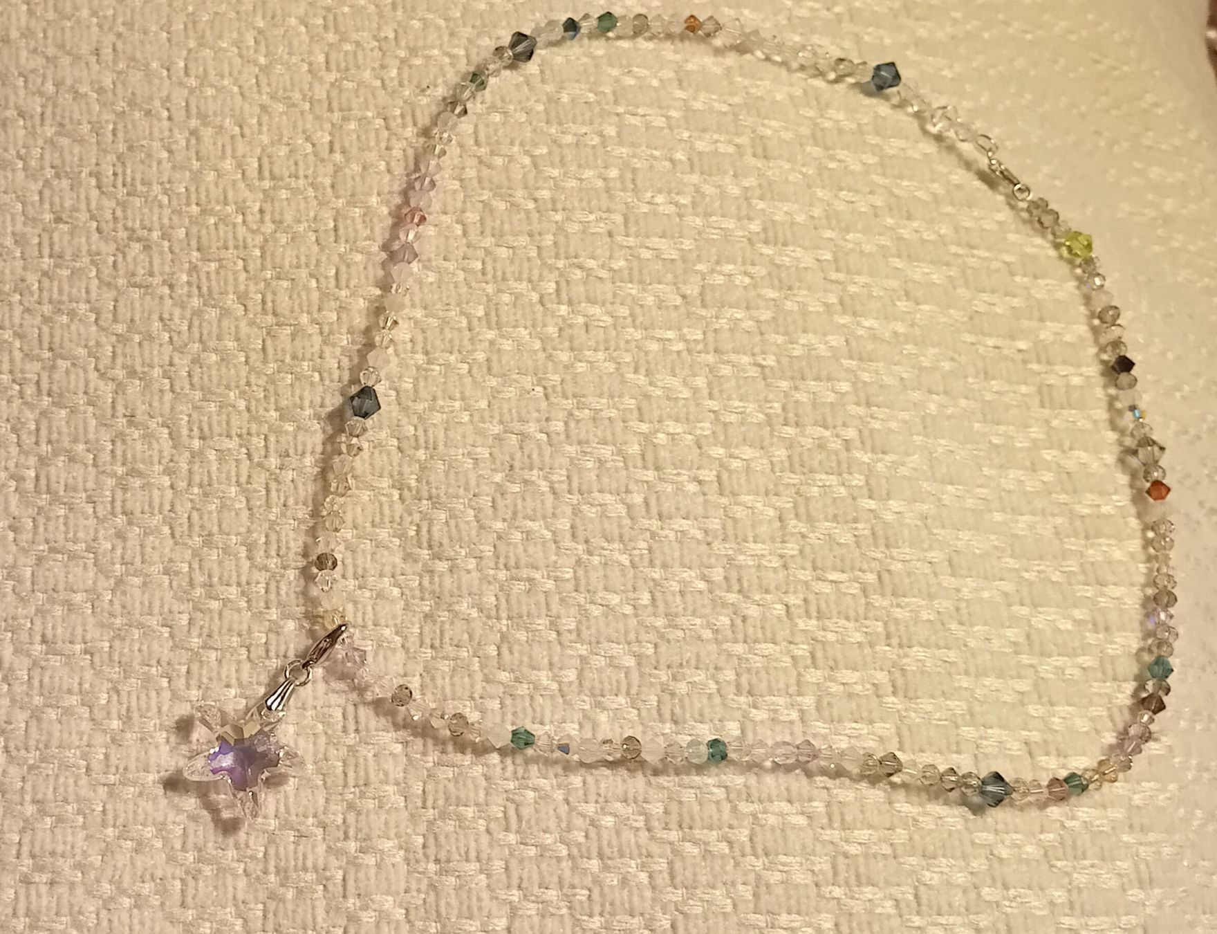 Swarovski Catenine: Swarovski Kristallkette, mit Seestern Anhänger – Nuovo (secondo la descrizione) da Burgdorf venduto da carodesign1 1