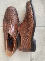 Herren Schnürschuhe braun geflochten Grösse 42