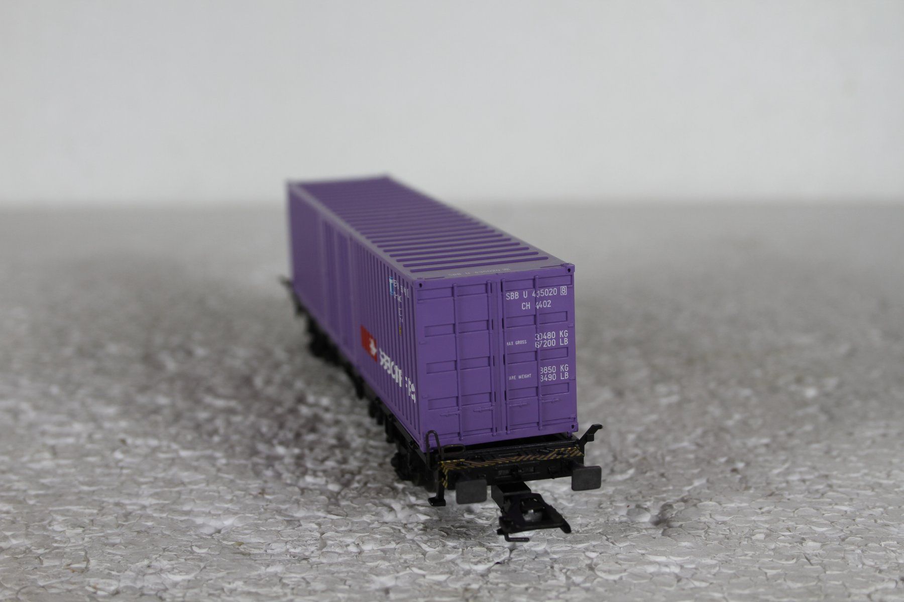 Märklin Modellini di ferrovie: Märklin 4852 SBB Containerwagen – Usato da Triesen venduto da gleis8 3