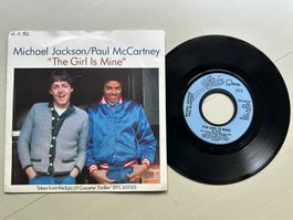 MICHAEL JACKSON tolle Single PAUL MCCARTNEY The girl is mine
