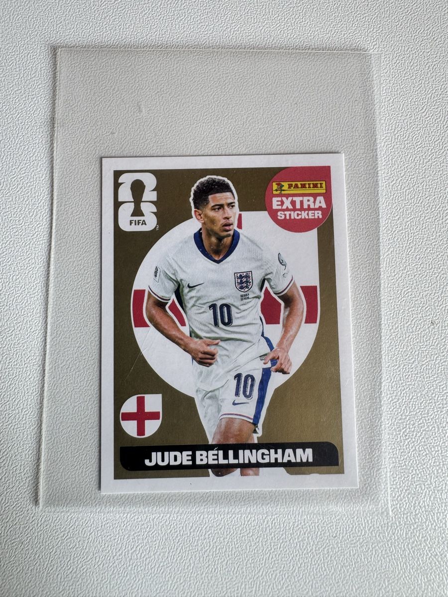 Panini Carte collezionabili: Extra stricker 2026, Bellingham Gold – Nuovo e nell'imballaggio originale da Ilanz venduto da tai_q2yd