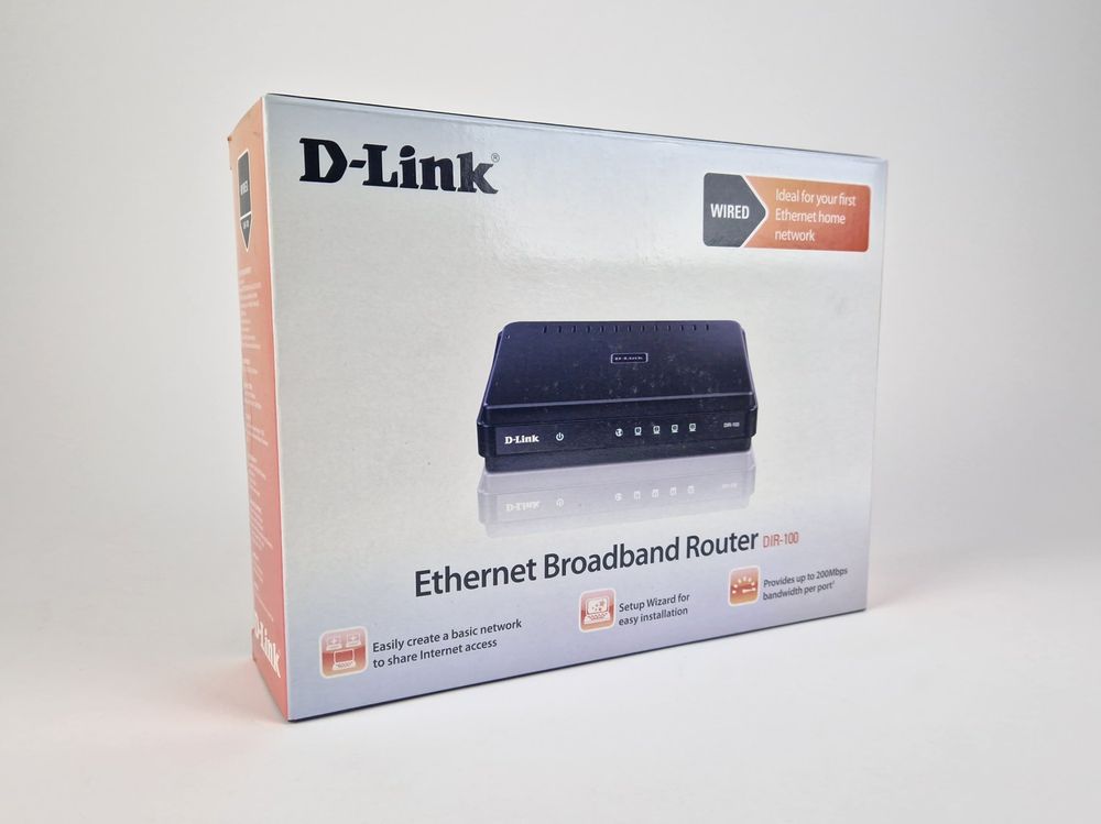 D-Link Ethernet Breitband Router DIR-100 (Neu und originalverpackt) in ...
