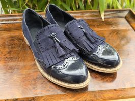 Suede Slipper Gr.38 - perfekt für den Übergang! Neuwertig