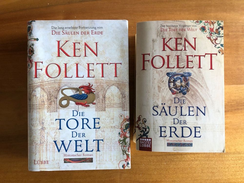 2 x Ken Follett Die Säulen der Erde & Die Tore der Welt Kaufen auf Ricardo