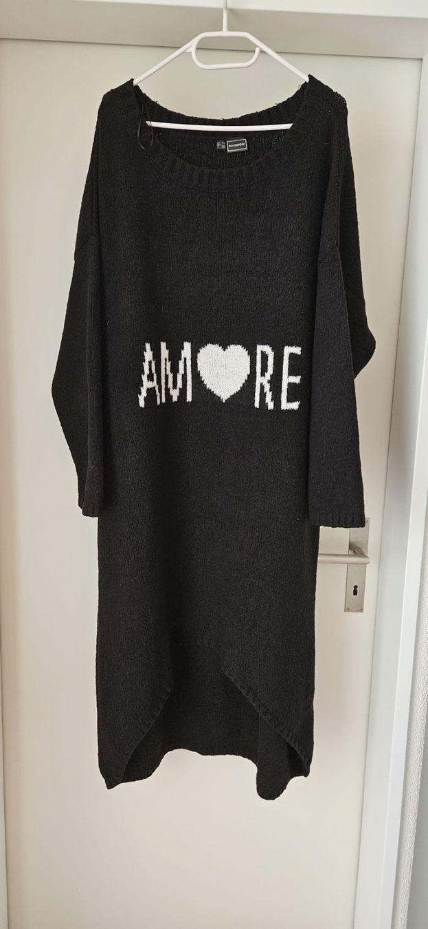 Vestiti: Strickkleid - Schwarz/Weiss AMORE Gr. 44/46 – Usato da Zweidlen venduto da Shubli
