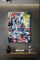 Gemälde " Farbenspiel" handmade 50×70