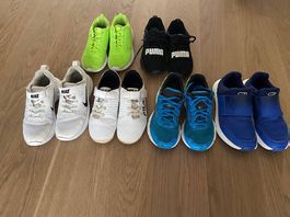 6 Paar Turnschuhe / Sneakers 31, 33, 33.5, 34, 34.5, 35