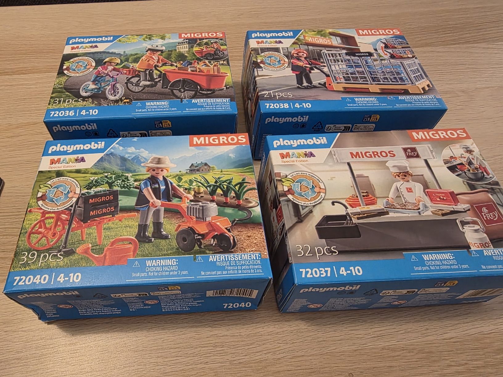 Playmobil Giocattoli: 4 boîtes de Playmobil Migros – Nuovo e nell'imballaggio originale da Onex venduto da Tykhoo 1