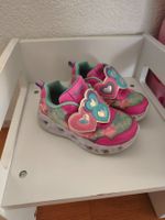 Skechers Kinderschuhe pink bunt mit Herz gebraucht