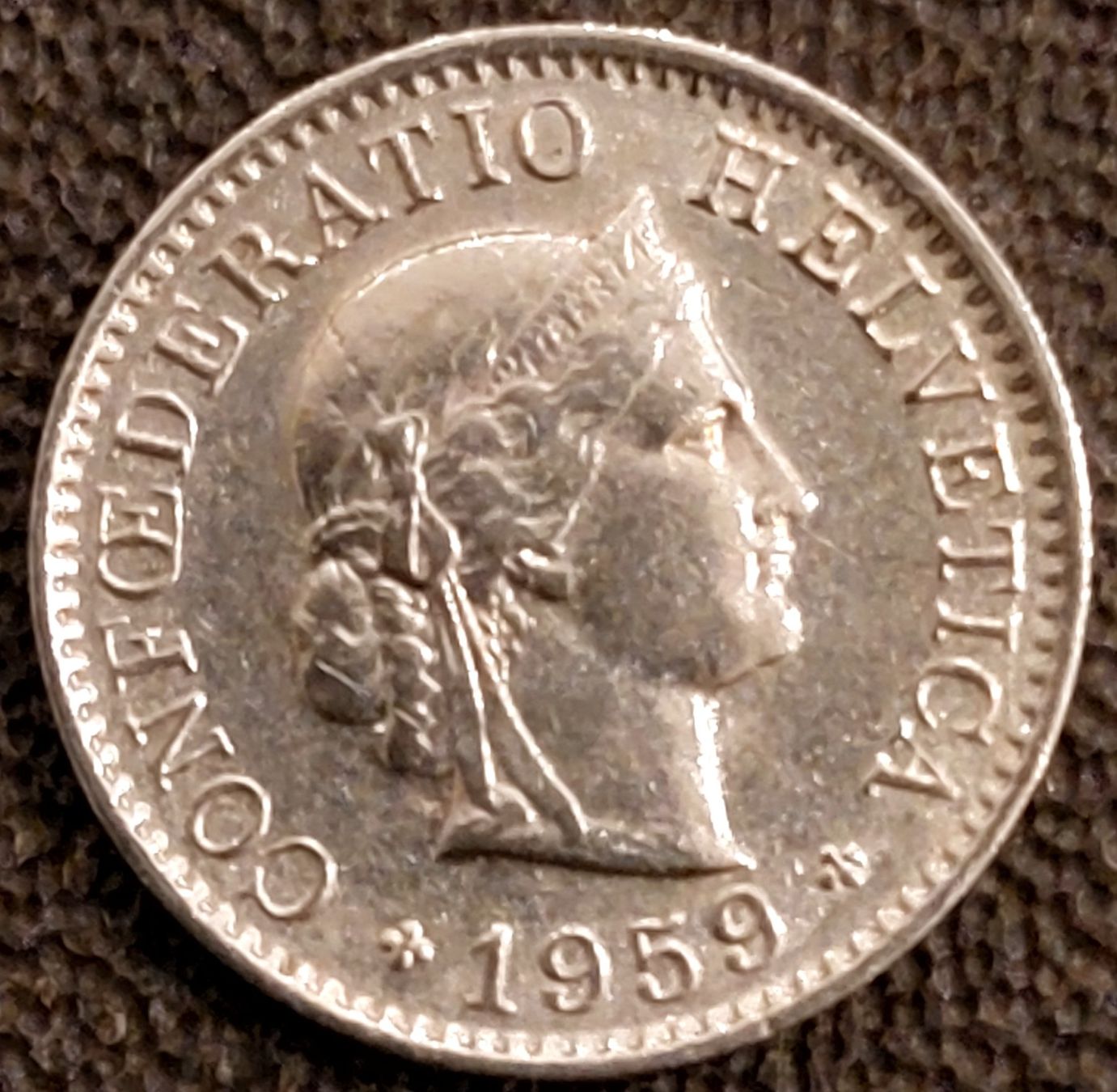 Tutti le monete: 5 Rappen 1959 – Usato da Arch venduto da coinsandmore