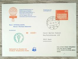 TR03 Enveloppe + Timbre Suisse 1972