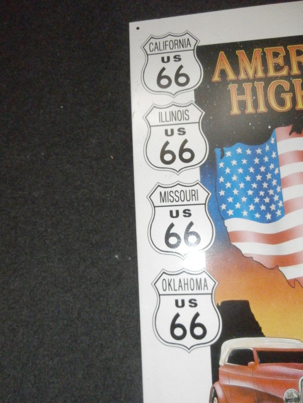 Insegne: Blechschild America's Highway / Route 66 – Usato da Rüschegg-Heubach venduto da Ofen111 2