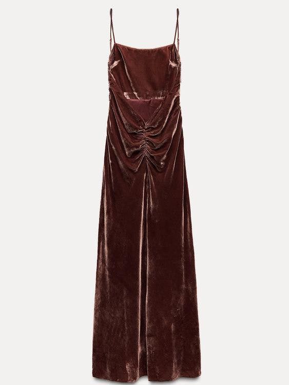 Zara Vestiti: Samtig Maxikleid  Gr. S - Neuwertig – Nuovo e nell'imballaggio originale da Siebnen venduto da koschitoschi 3
