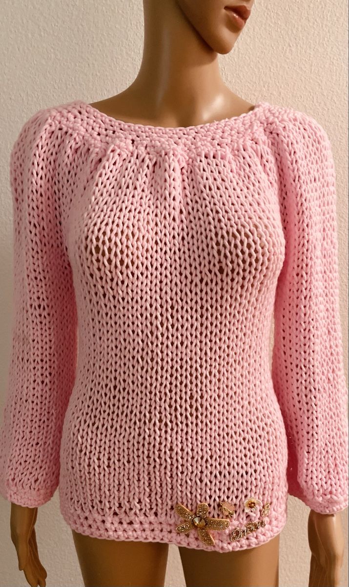 Maglioni & Felpe: Winter Pullover rosa  mit Applikationen Neu – Nuovo e nell'imballaggio originale da Au ZH venduto da Jaggy4 3