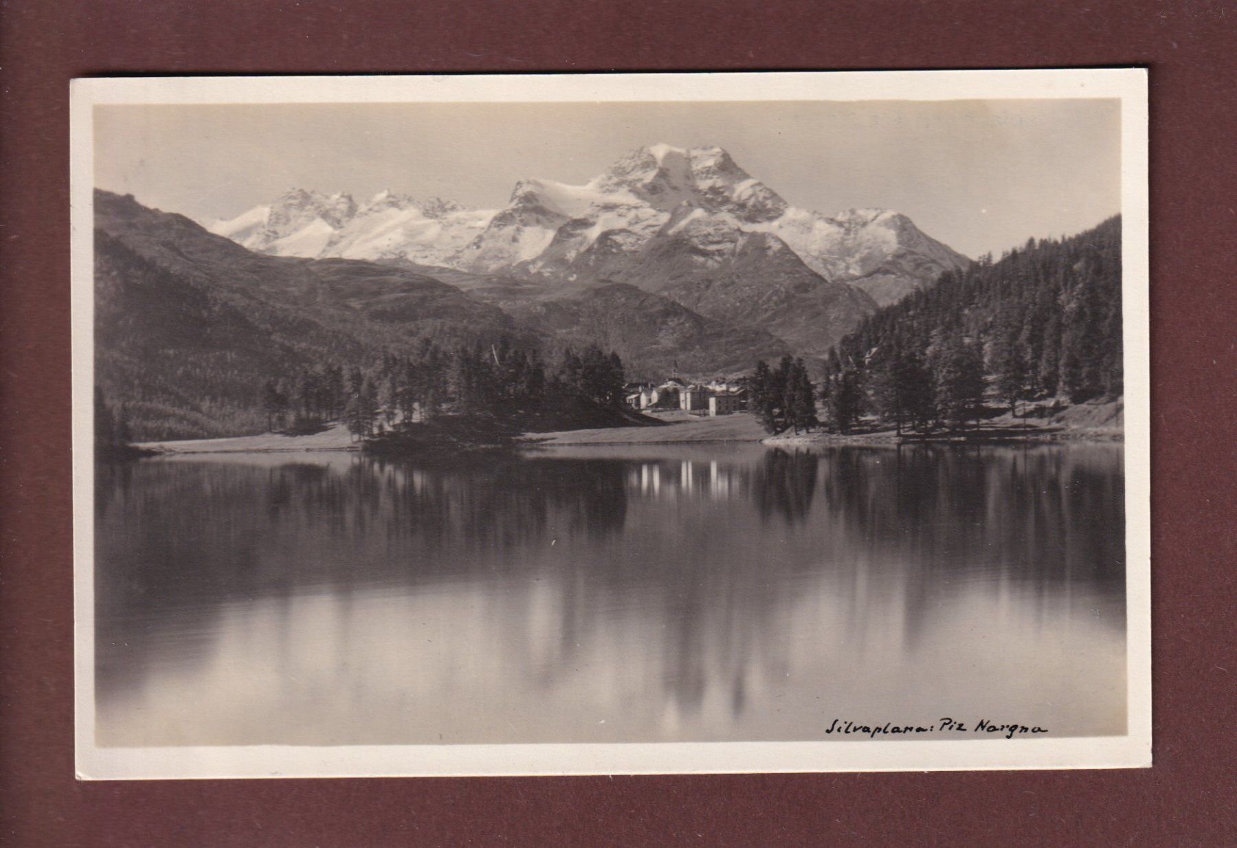 Cartoline postali: SILVAPLANA - Piz Margna - 1924 – Usato da Pully venduto da nicecards