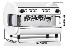 Kaffeemaschine I Siebträger 2-gruppig weiss
