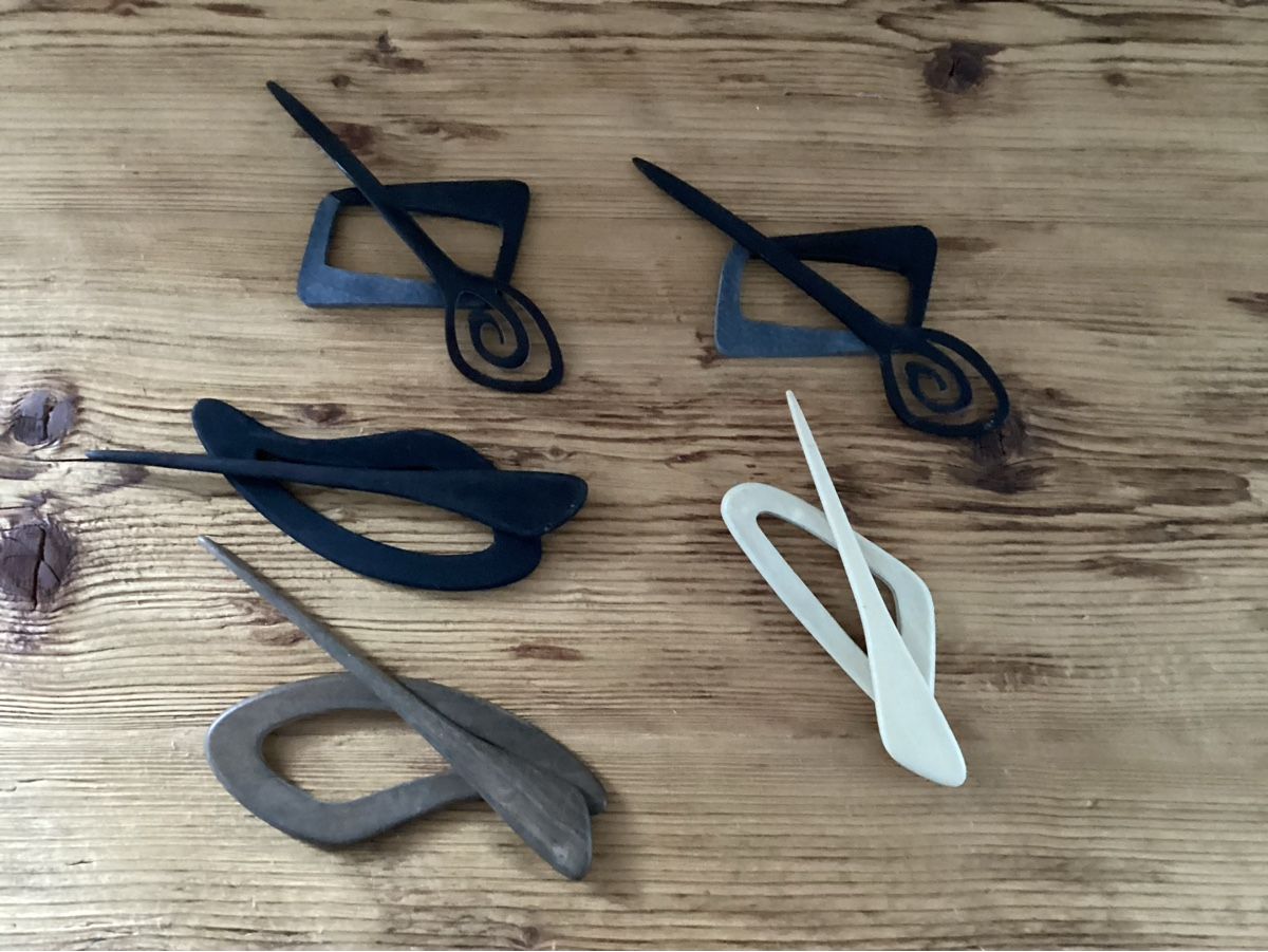 Haarschmuck: Schnallen für Schal, oder Haarschnalle – Neu (gemäss Beschreibung) aus Wassen UR von SABDOM