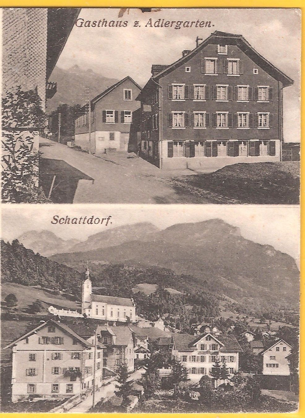 Cartoline postali: 12.9.1927 Schattdorf 4 Bilder/Ortsstempel – Usato da Zürich venduto da Hagliweg 1