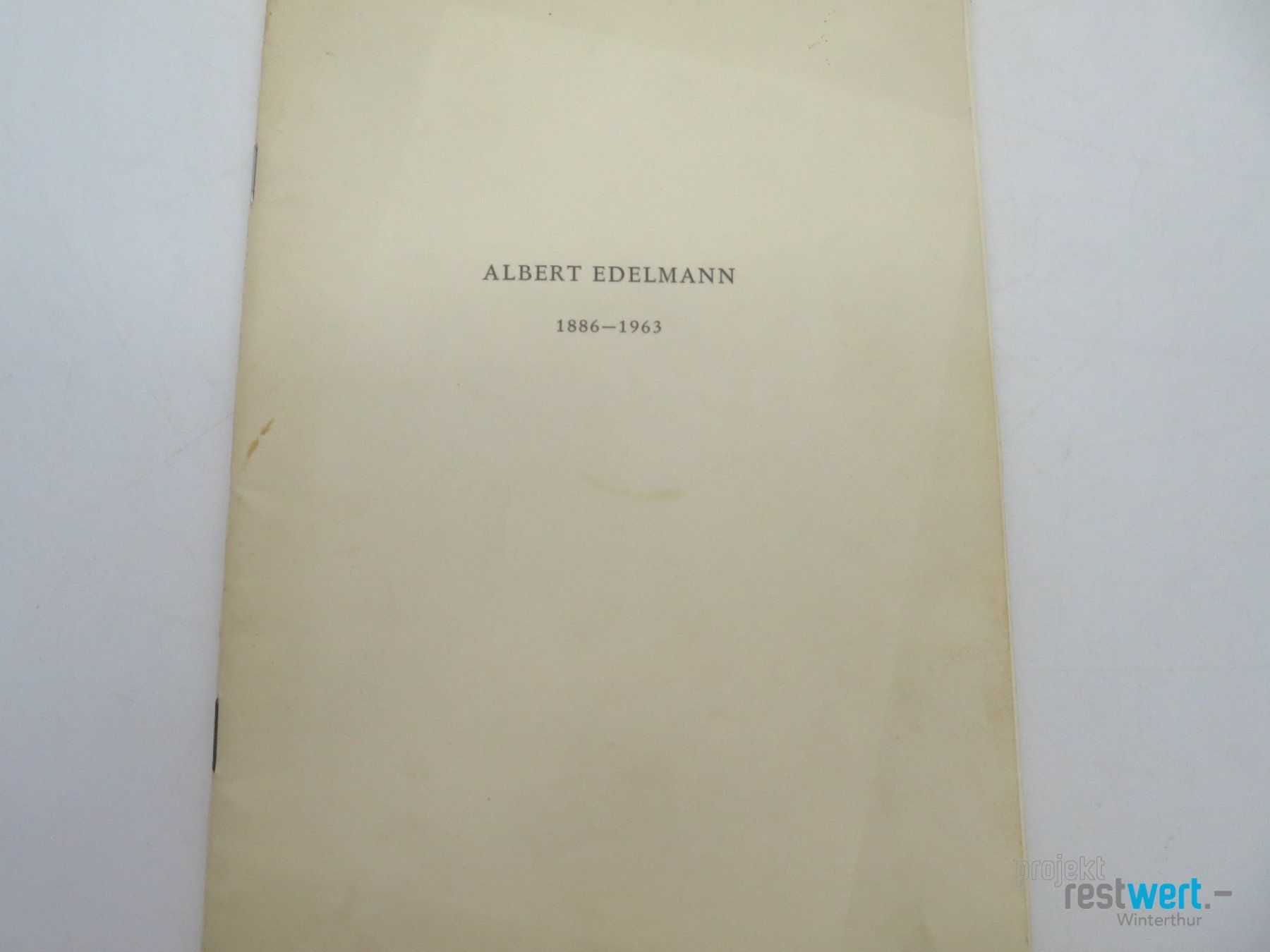 Libri: LOTHAR KEMPTER Albert Edelmann – Usato da Winterthur venduto da Restwert_Winterthur