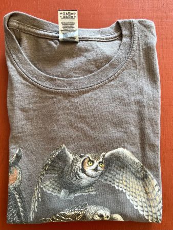 Vintage Eulen T-Shirt Busch Wildlife Sanctuary Gr. L
