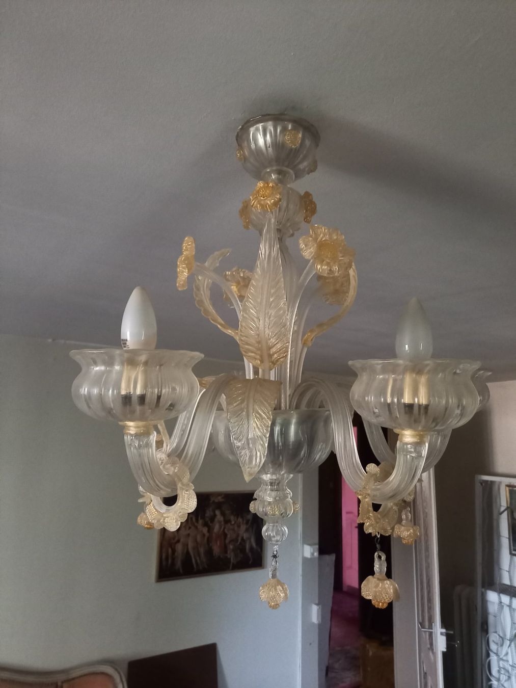 Lustres & lampes de plafonds: Lustre Murano – D'occasion à Ponts-de-Martel par Henri-Louis