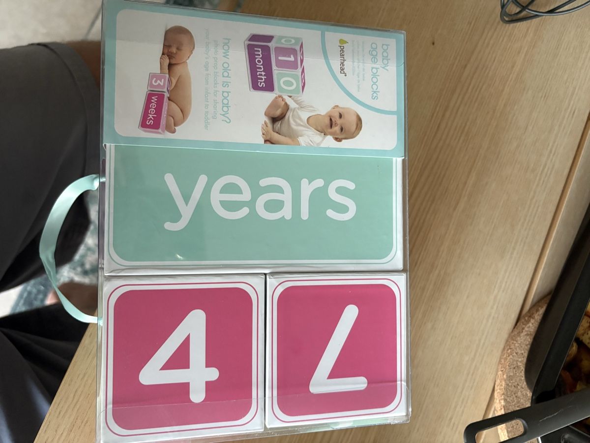 Tutte le decorazioni: Baby Age Blocks Pearhead Neu – Nuovo e nell'imballaggio originale da Baden venduto da jon_p9nc