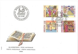 Kuvert Bundesfeiermarken 1989