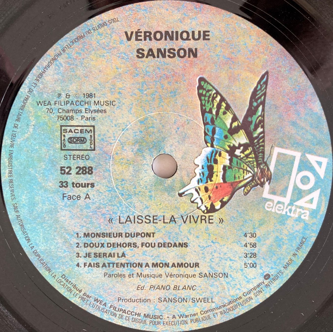 Dischi in vinile: VERONIQUE SANSON - LAISSE-LA VIVRE – Usato da Bottens venduto da hotter-than-hell 3