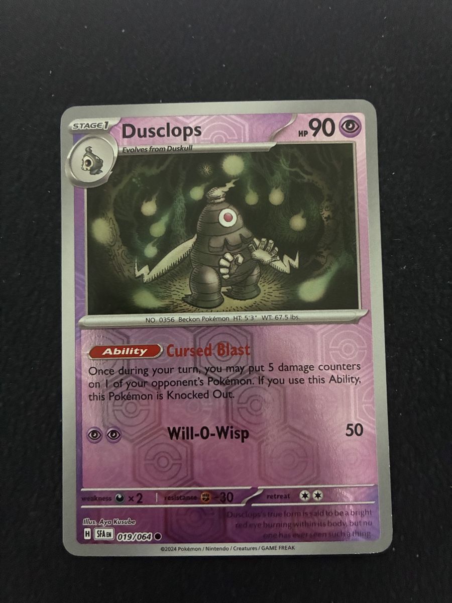 Pokémon Carte collezionabili: SHROUDED FABLE # 19 DUSCLOPS – Nuovo (secondo la descrizione) da Taverne venduto da YOHISTORE