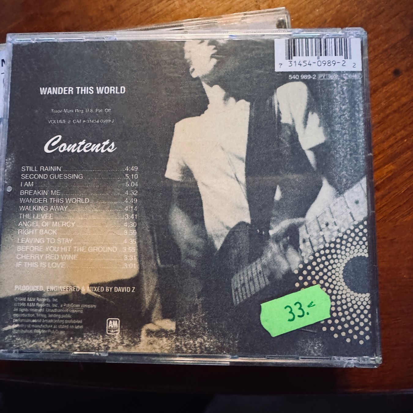 CD: Jonny Lang - Wander This World CD - Blues Rock – Usato da Merligen venduto da barratt 1
