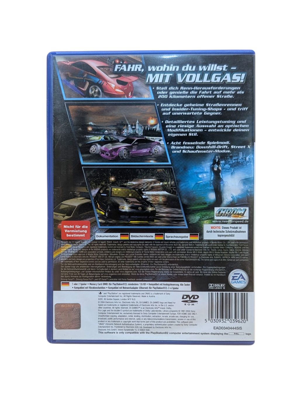 Sony Giochi: Need for Speed Underground 2 PlayStation 2 (PS2) – Usato da Domat/Ems venduto da IsseldorsShop 1