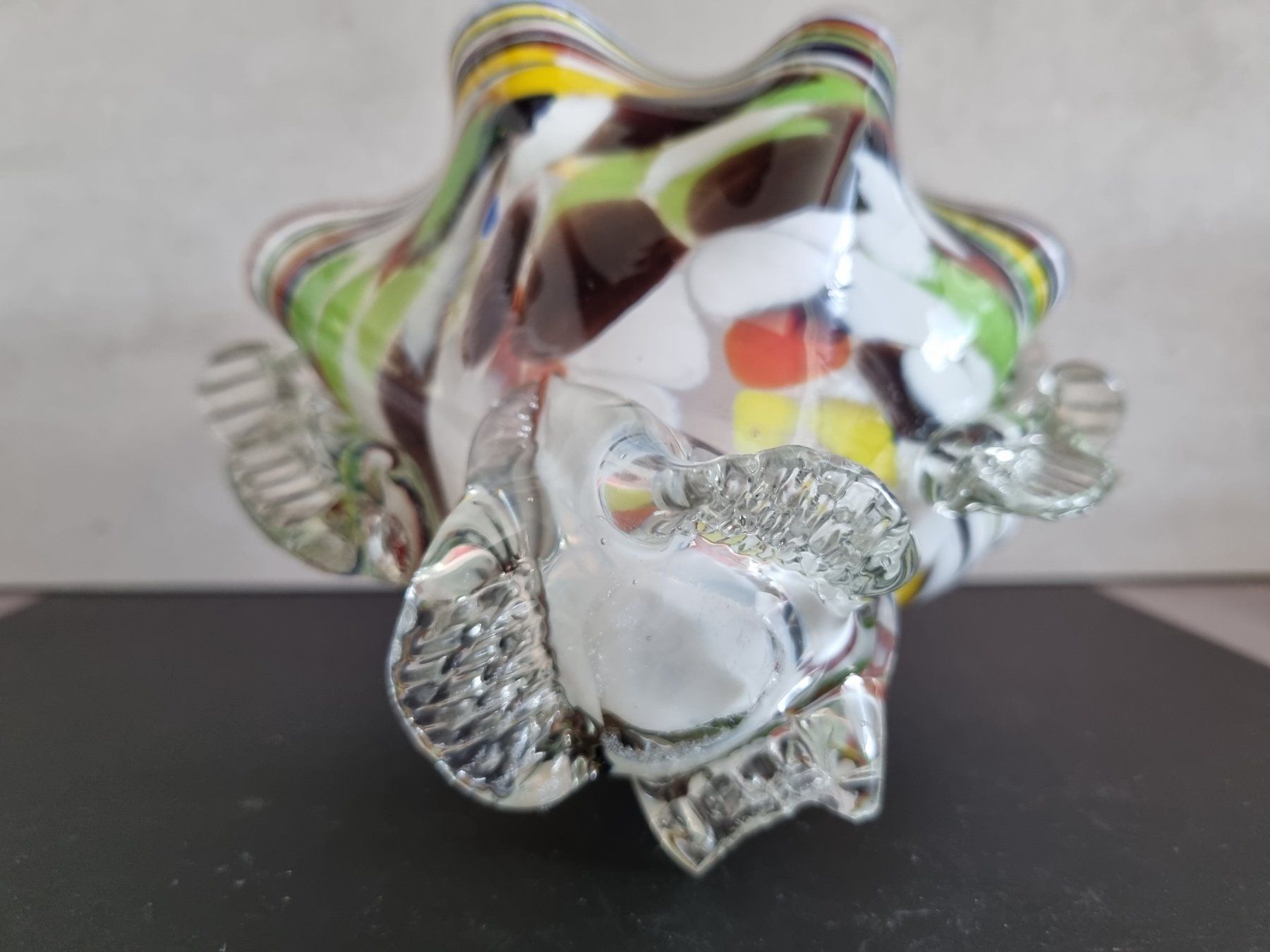 Gläser: Vintage Glaskorb farbig Murano Stil, echte Handarbeit – Gebraucht aus Lenzburg von freedomky 5