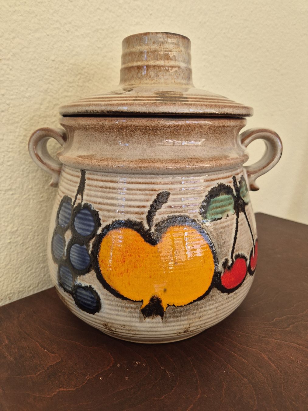 Casseroles: Scheurich Keramik Rumtopf mit Obstdekor  – D'occasion à Eschlikon TG par zuzanka80