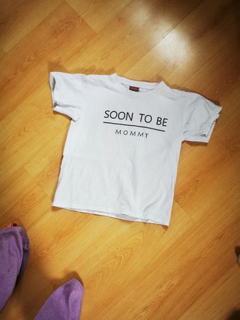 Susses Umstandsshirt "Soon To Be Mommy" Gr. S - Top Zustand!