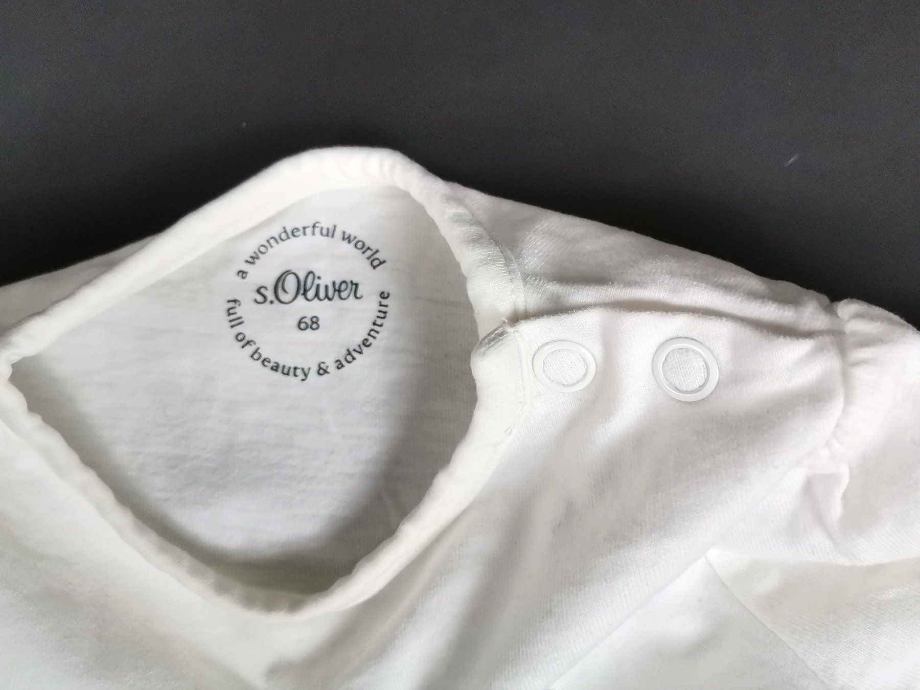 S.Oliver Camicette, T-shirt & Top: S.OLIVER Langarmshirt Weiss Gr. 68 – Usato da Schaffhausen venduto da Restwert_SH 1