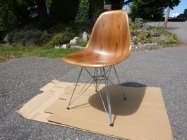 Eames DSR Molded Plywood Stuhl Echtholzschale Miller Vitra