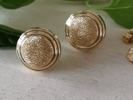 18Kt. Gelbgold leichte Ohrstecker / Sonderverkauf