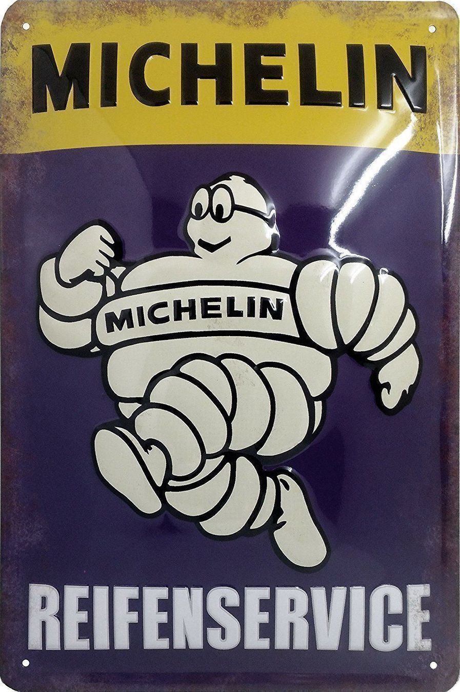 Michelin Schilder: Blechschild 3D-MICHELIN REIFENSERVICE – Neu und originalverpackt aus Rupperswil von big-one-sale