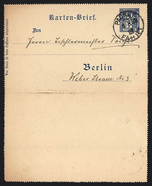 Cartoline postali: Klapp-AK Berlin, Private Stadtpost Berli – Usato da Berlin venduto da bartko-reher