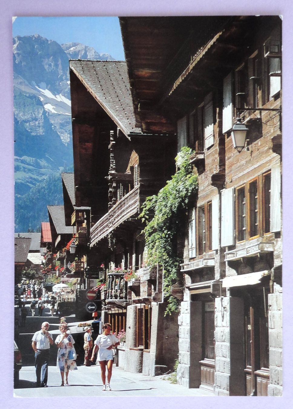 Ansichtskarten: Champéry, la Grand' Rue – Gebraucht aus Fétigny von Billy2miny