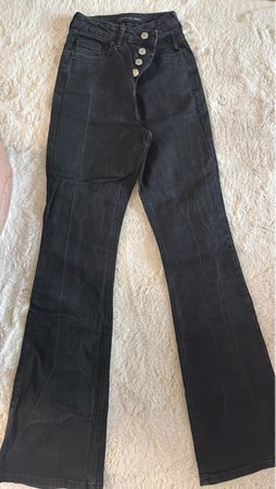 Schwarze Bootcut Jeans Hose Grösse 36 - Top Zustand