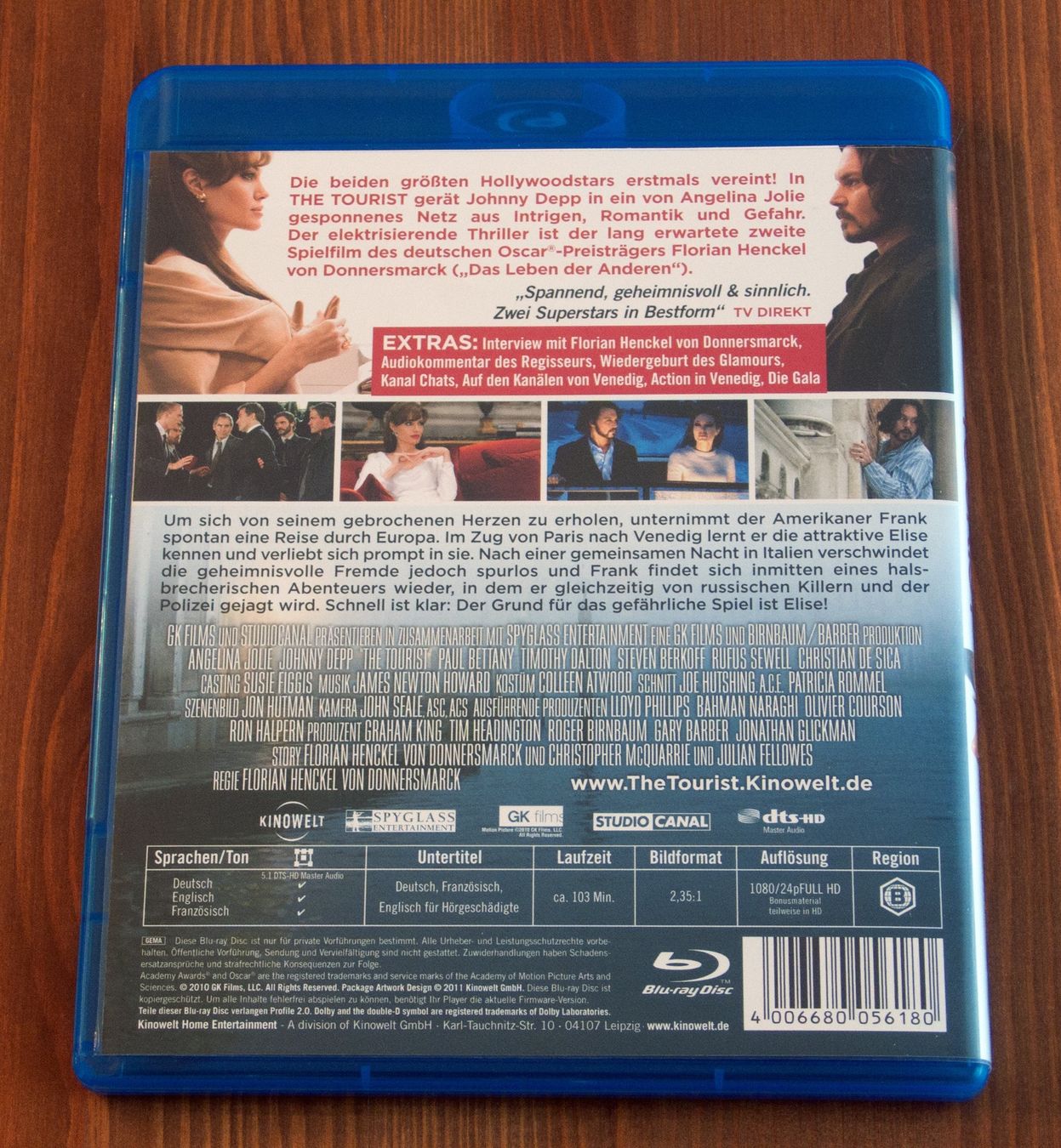 Tutti i DVDs: The Tourist - Blu-ray – Usato da Bülach venduto da Ckitzmueller 1