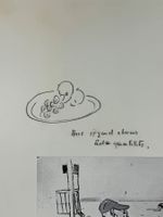 VARLIN, lustige Zeichnung, Bleistift, im Gästebuch.