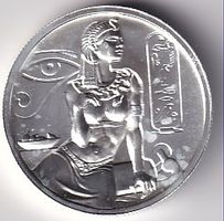 2 oz Silver UHR Round - Egyptian Gods Series - Cleopatra