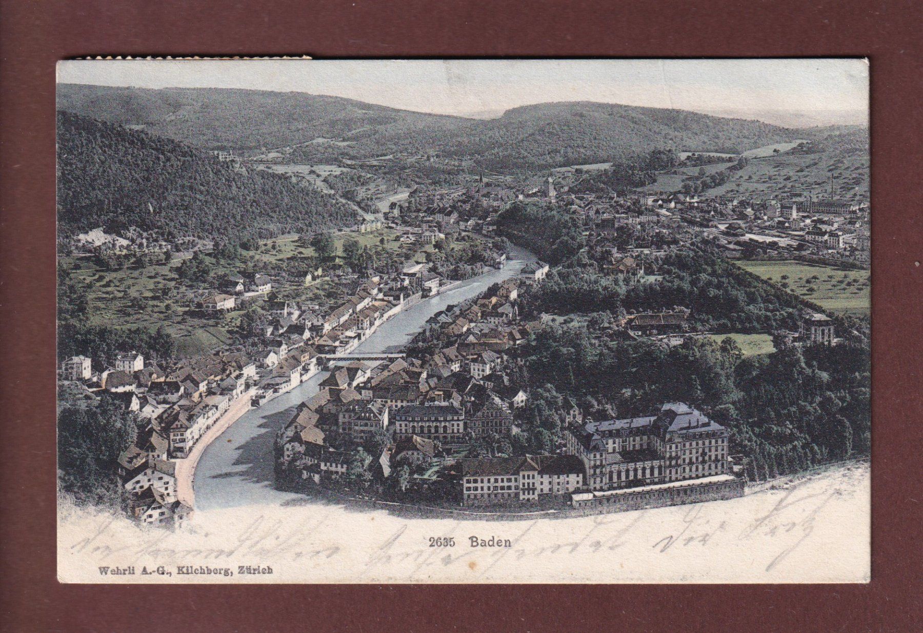 Ansichtskarten: BADEN - 1907 – Gebraucht aus Pully von nicecards