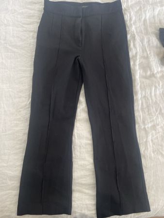 Massimo Dutti Black Flared Trousers - Size S - Elegant!