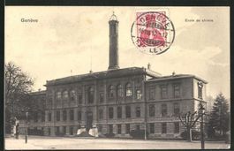Genève, Ecole de chimie, circulée 1910